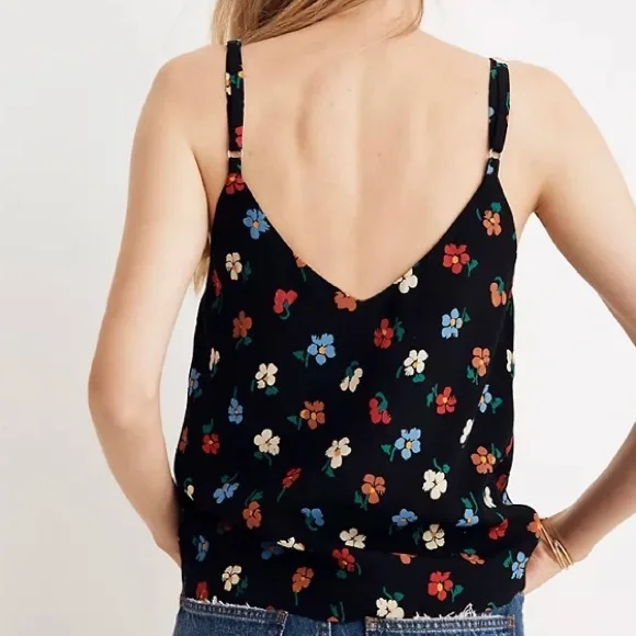 Madewell Size 8 Pressed Flower Button Down Cami Top - Picture 8 of 8